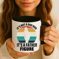 It's Not A Dad Bod It's A Father Figure Retro  Coffee Mug thumb 3