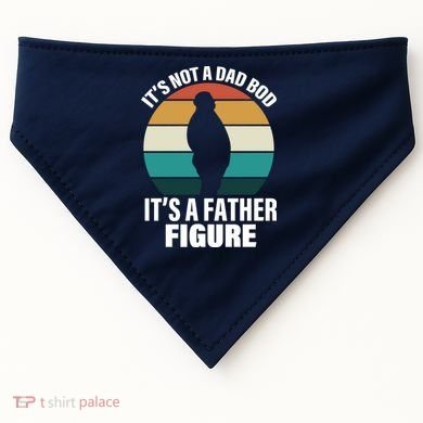 It's Not A Dad Bod It's A Father Figure Retro  USA-Made Doggie Bandana