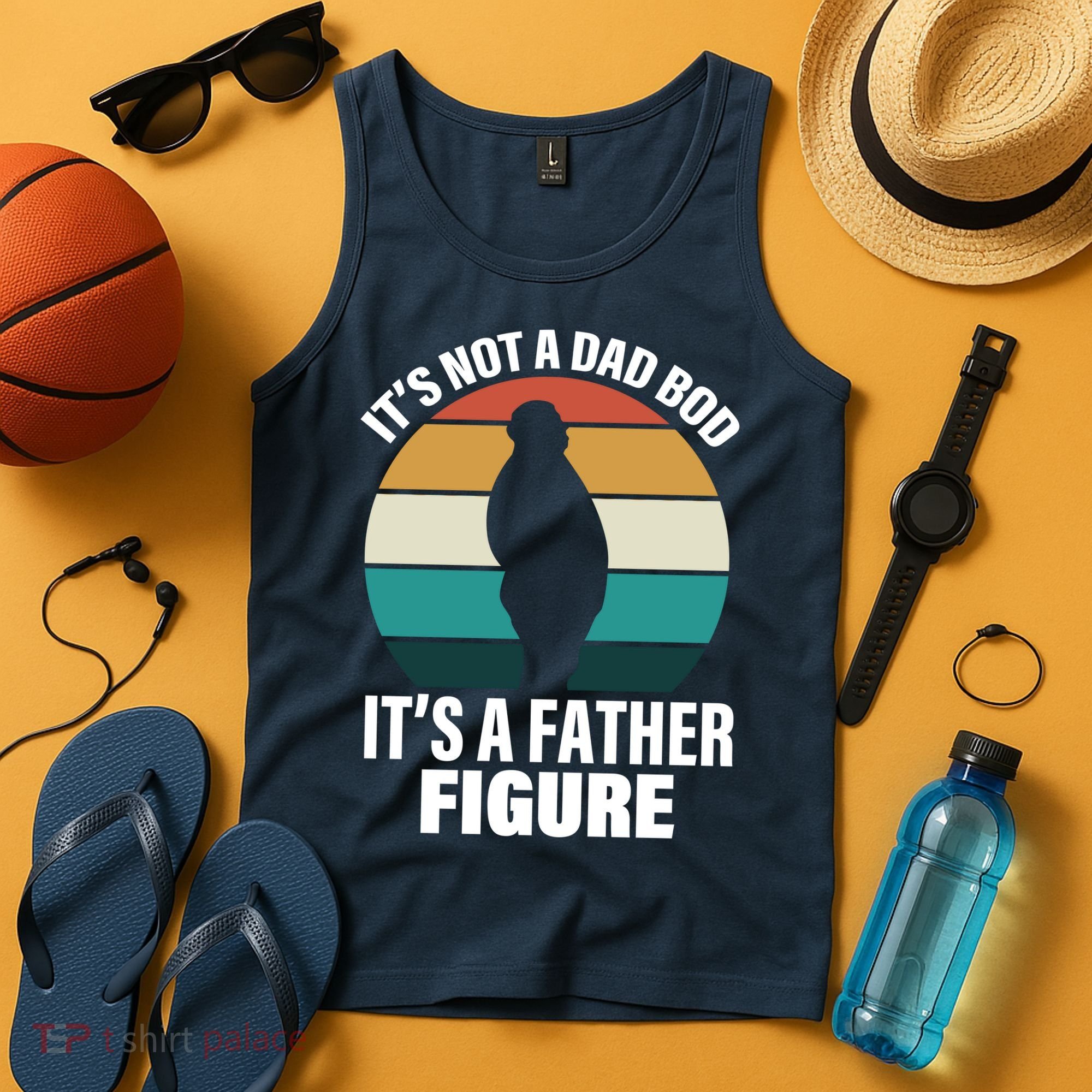 It's Not A Dad Bod It's A Father Figure Retro  Tank Top
