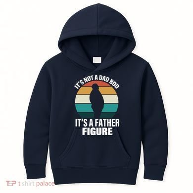 It's Not A Dad Bod It's A Father Figure Retro  Kids Hoodie