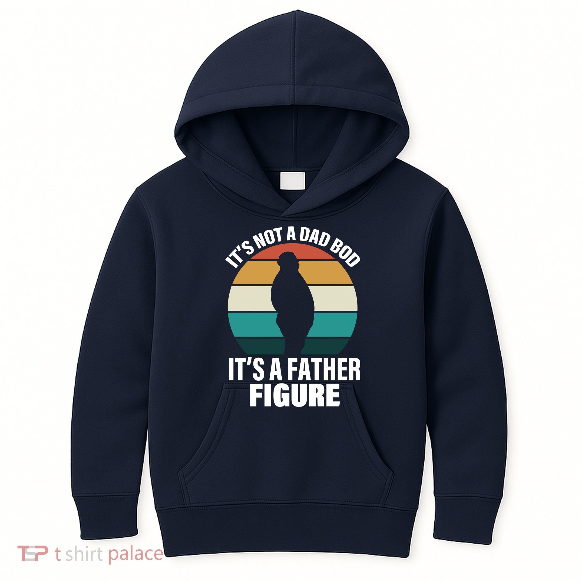 It's Not A Dad Bod It's A Father Figure Retro  Kids Hoodie