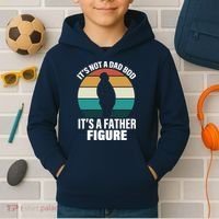 It's Not A Dad Bod It's A Father Figure Retro  Kids Hoodie thumb 2