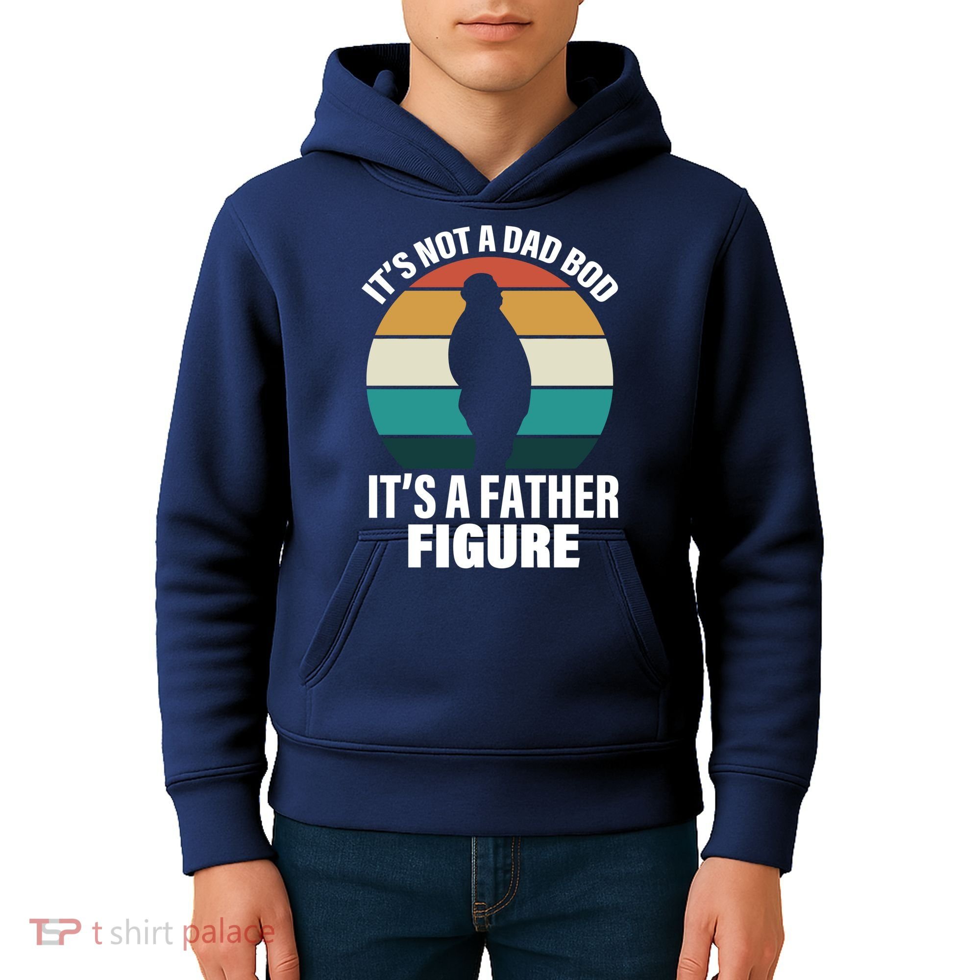 It's Not A Dad Bod It's A Father Figure Retro  Kids Hoodie