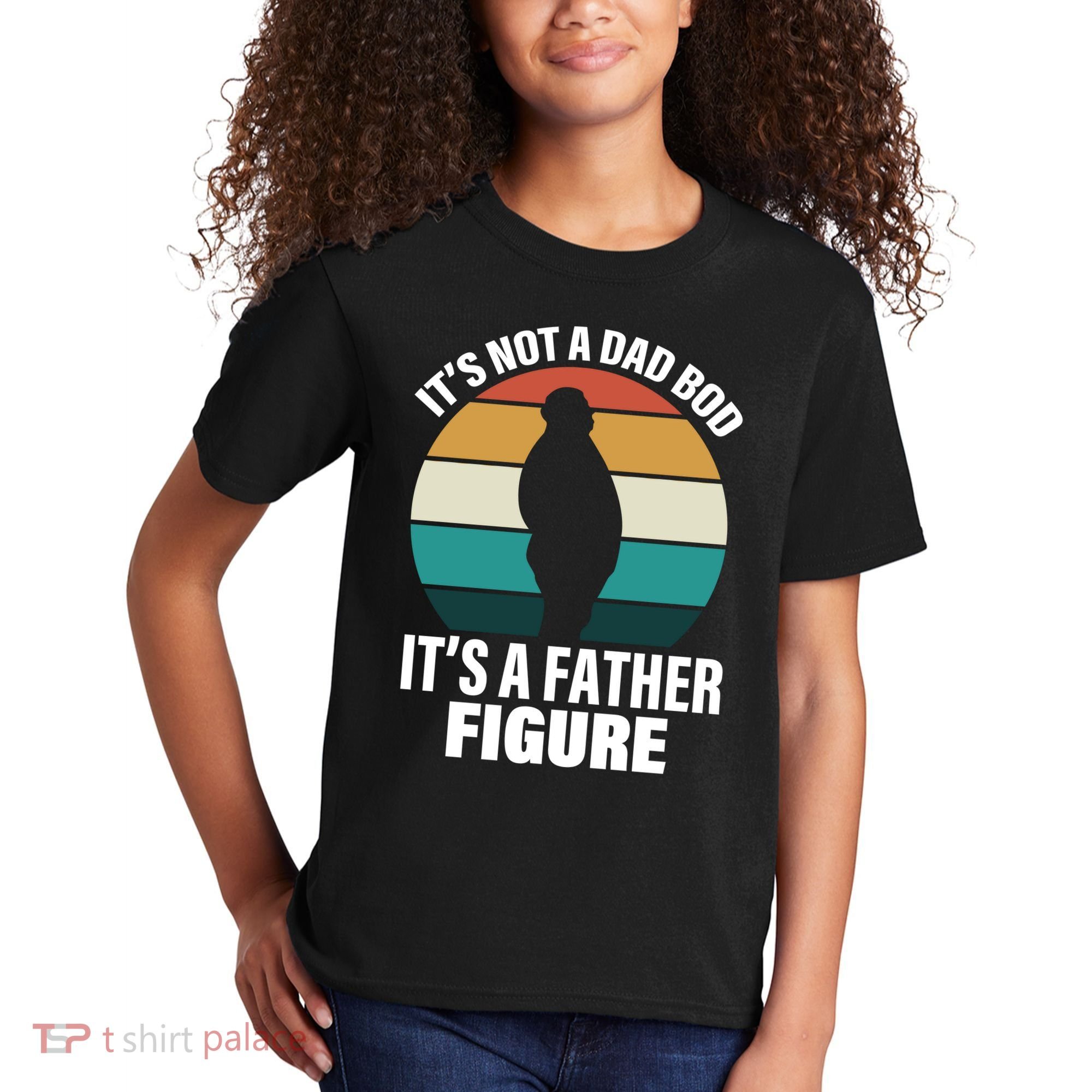 It's Not A Dad Bod It's A Father Figure Retro  Kids T-Shirt