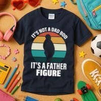 It's Not A Dad Bod It's A Father Figure Retro  Kids T-Shirt thumb 3