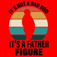 It's Not A Dad Bod It's A Father Figure Retro  Santa Hat thumb 1