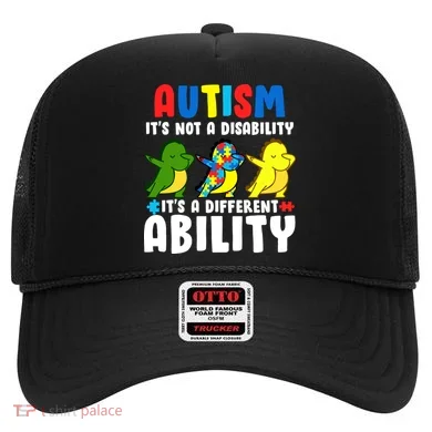 It's Not A Disability Ability Autism Dinosaur Dabbing Hat