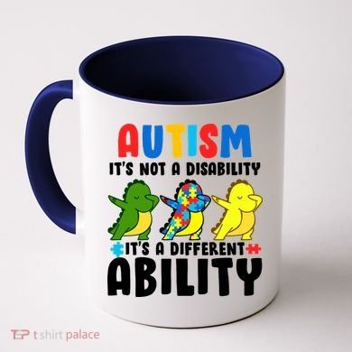It's Not A Disability Ability Autism Dinosaur Dabbing Coffee Mug