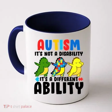 It's Not A Disability Ability Autism Dinosaur Dabbing Coffee Mug