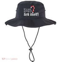 It's Not Going To Lick Itself Candy Cane Bucket Hat thumb 0