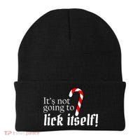It's Not Going To Lick Itself Candy Cane Beanie thumb 0