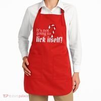 It's Not Going To Lick Itself Candy Cane Apron thumb 2