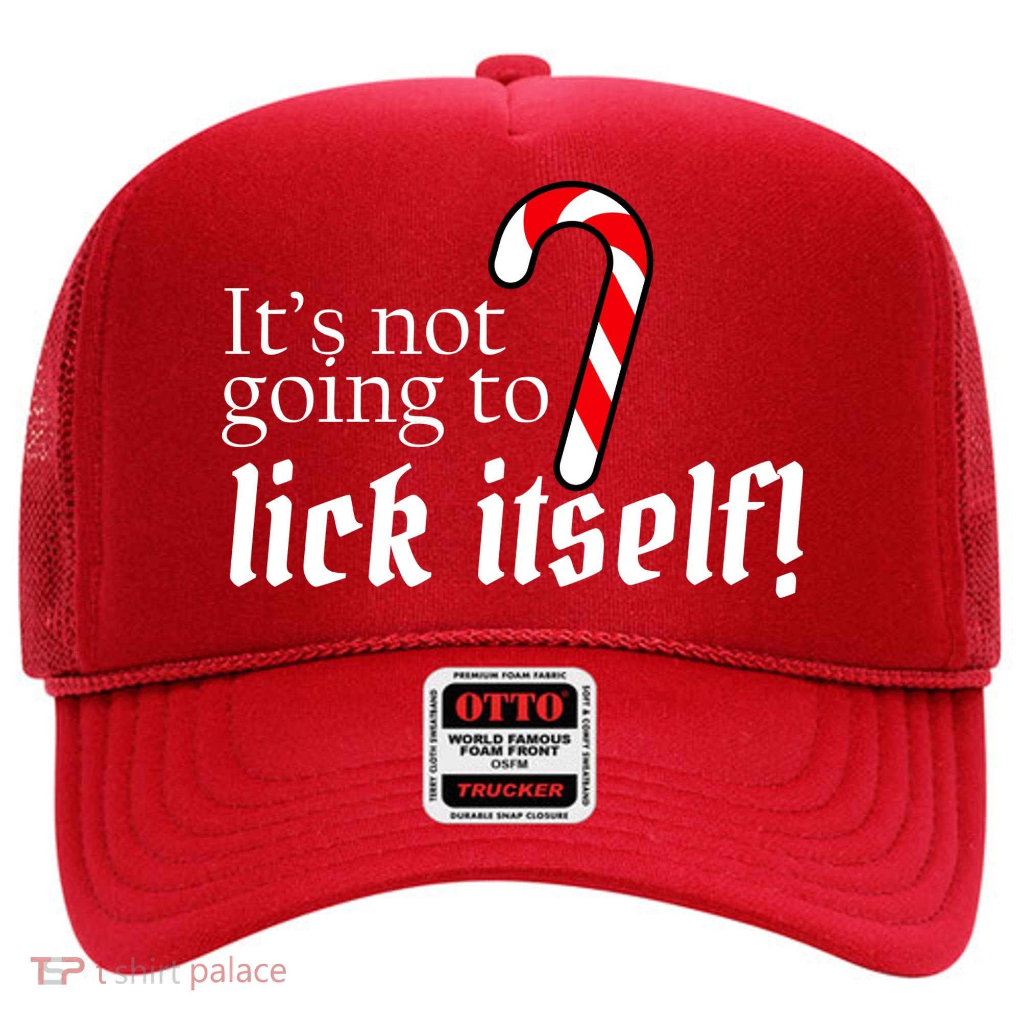 It's Not Going To Lick Itself Candy Cane Hat