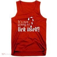 It's Not Going To Lick Itself Candy Cane Tank Top thumb 0