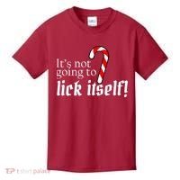It's Not Going To Lick Itself Candy Cane Kids T-Shirt thumb 0