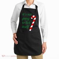 It's Not Going To Lick Itself Funny Naughty Christmas Apron thumb 2