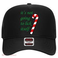 It's Not Going To Lick Itself Funny Naughty Christmas Hat thumb 0