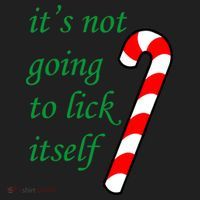 It's Not Going To Lick Itself Funny Naughty Christmas Hat thumb 2