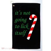 It's Not Going To Lick Itself Funny Naughty Christmas Golf Towel thumb 0