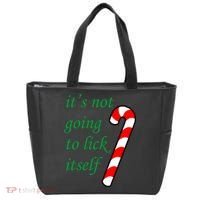 It's Not Going To Lick Itself Funny Naughty Christmas Tote Bag thumb 0
