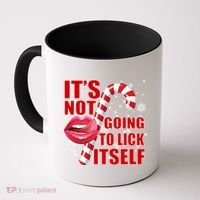 It's Not Going To Lick Itself Funny X-Mas Coffee Mug thumb 0