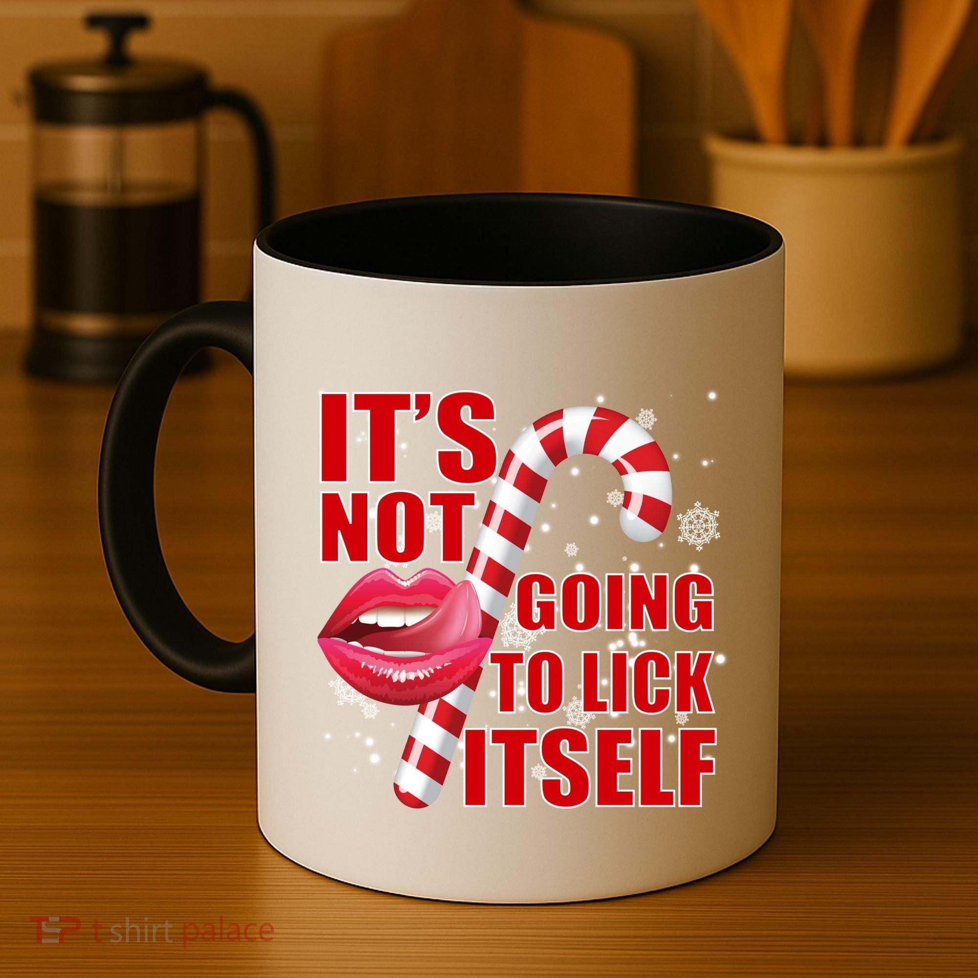 It's Not Going To Lick Itself Funny X-Mas Coffee Mug