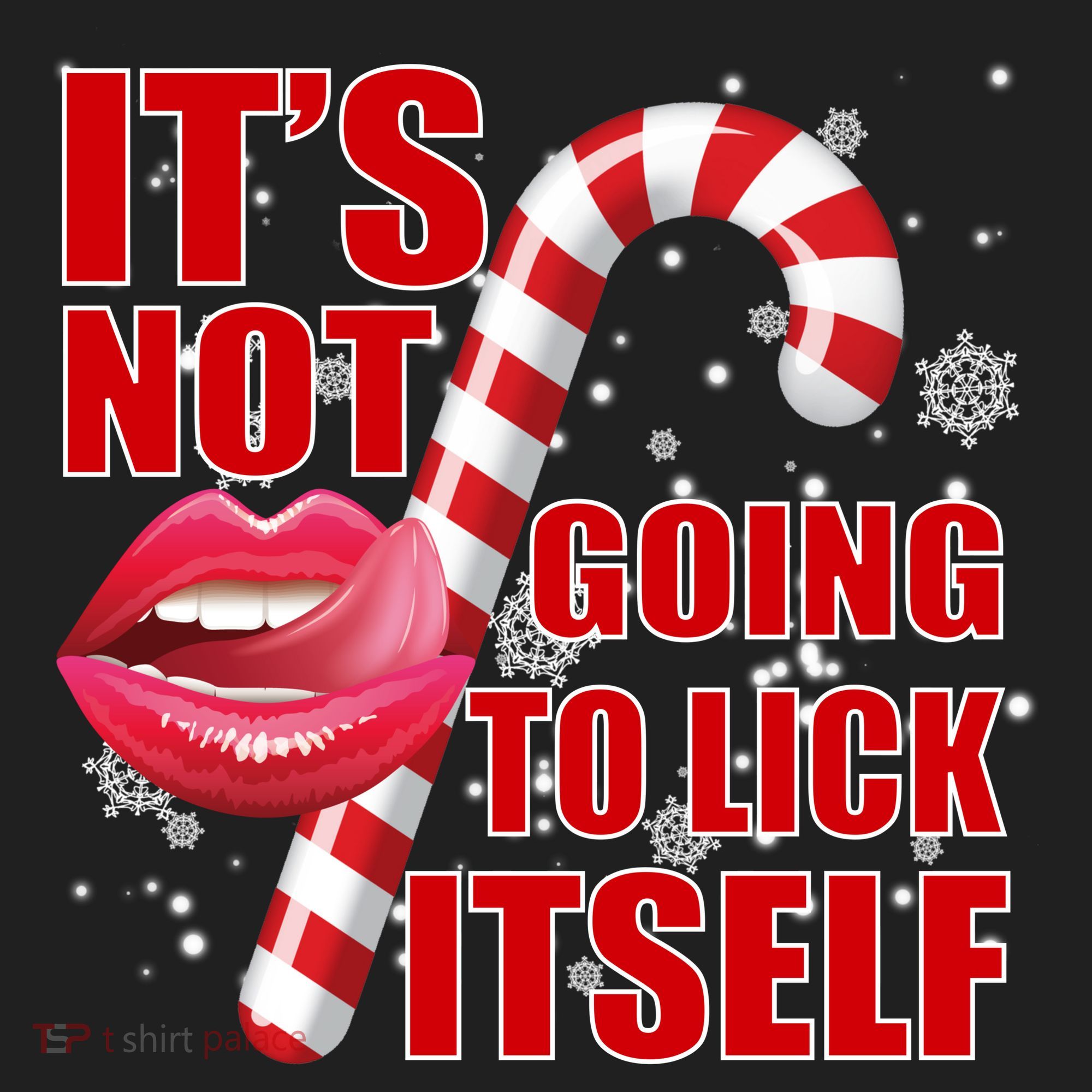 It's Not Going To Lick Itself Funny X-Mas Golf Towel