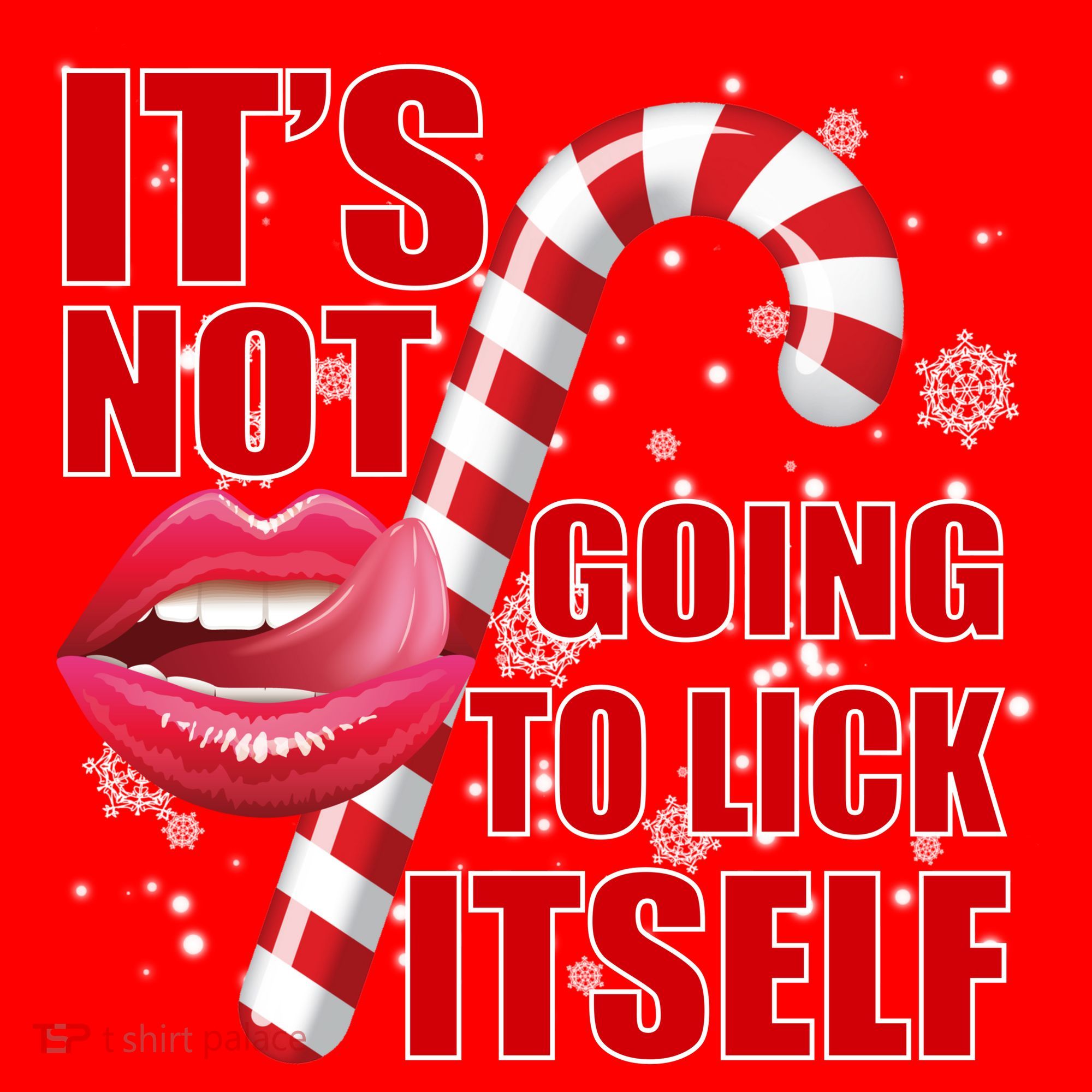 It's Not Going To Lick Itself Funny X-Mas Santa Hat