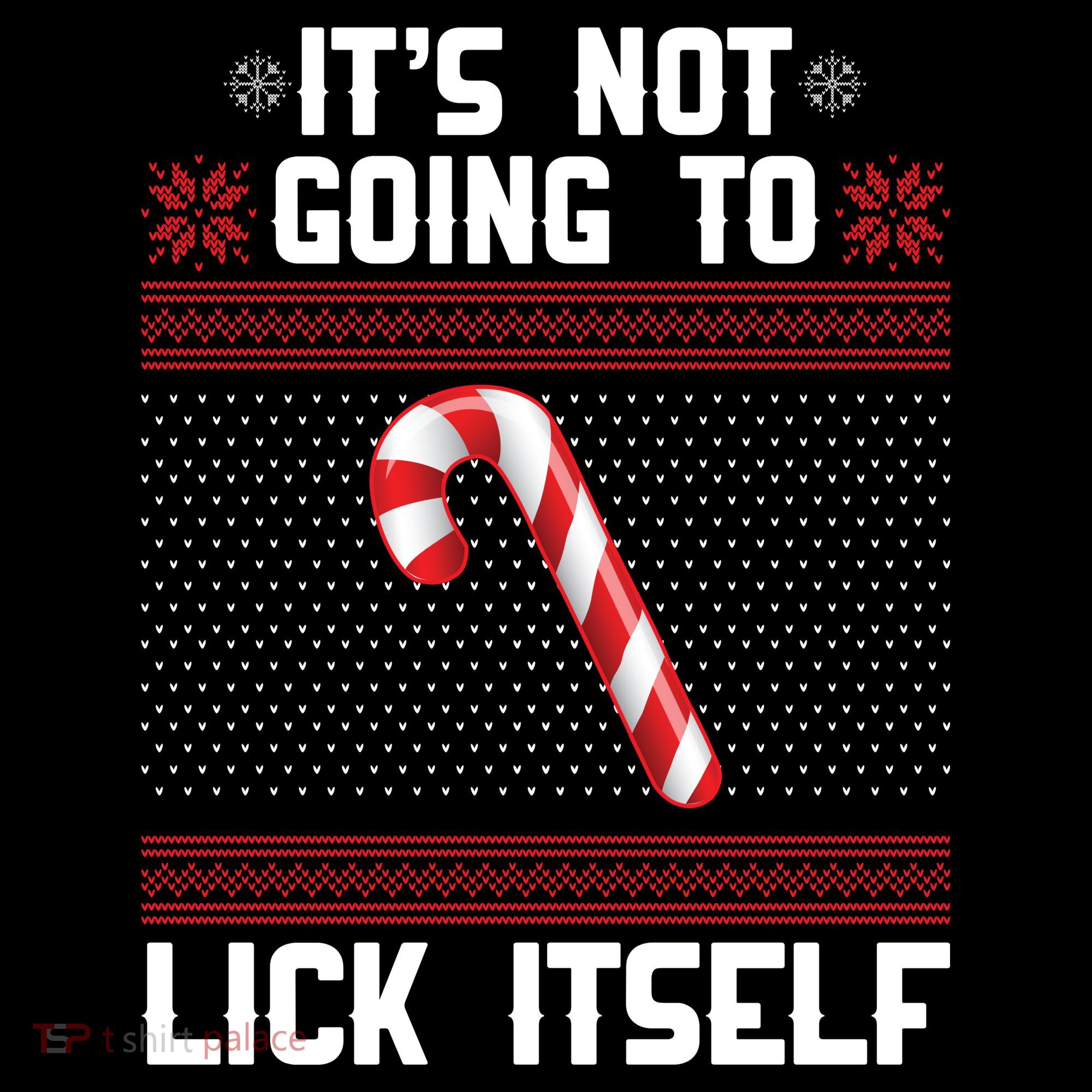 It's Not Going To Lick Itself Ugly Christmas Sweater Apron