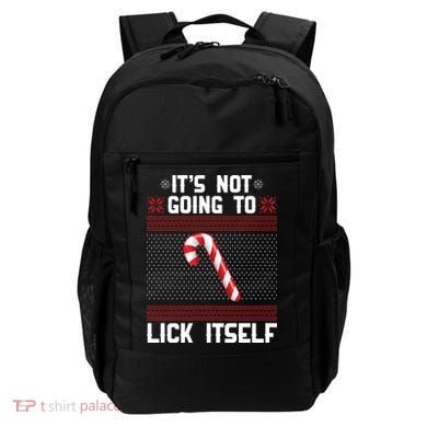 It's Not Going To Lick Itself Ugly Christmas Sweater Backpack