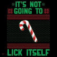 It's Not Going To Lick Itself Ugly Christmas Sweater Coffee Mug thumb 5