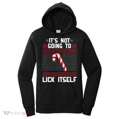 It's Not Going To Lick Itself Ugly Christmas Sweater Women's Hoodie