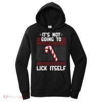 It's Not Going To Lick Itself Ugly Christmas Sweater Women's Hoodie thumb 0