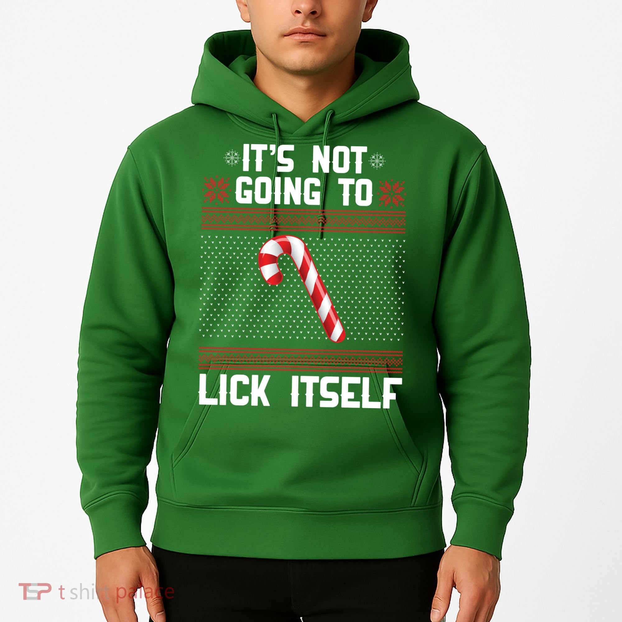 It's Not Going To Lick Itself Ugly Christmas Sweater Hoodie