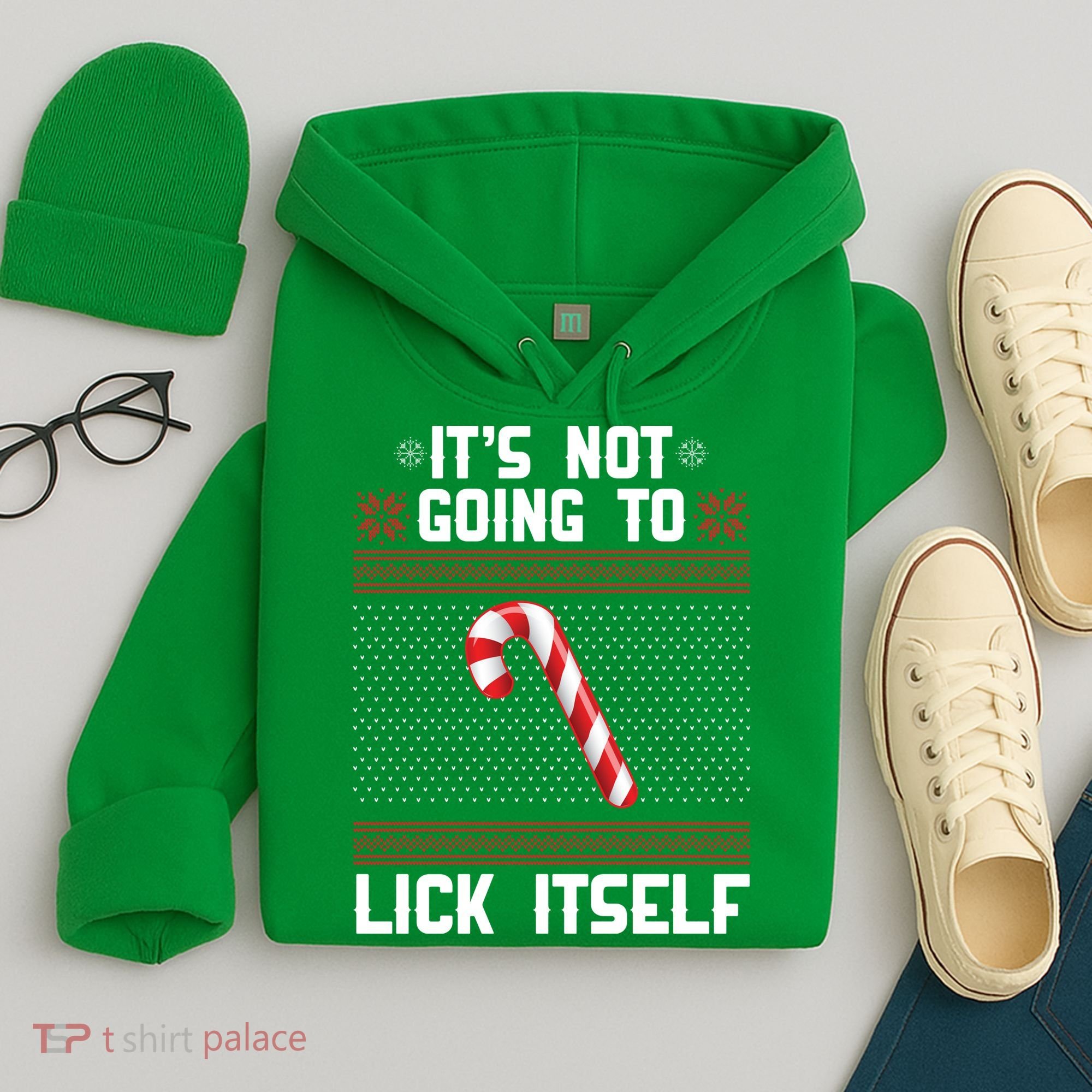 It's Not Going To Lick Itself Ugly Christmas Sweater Hoodie