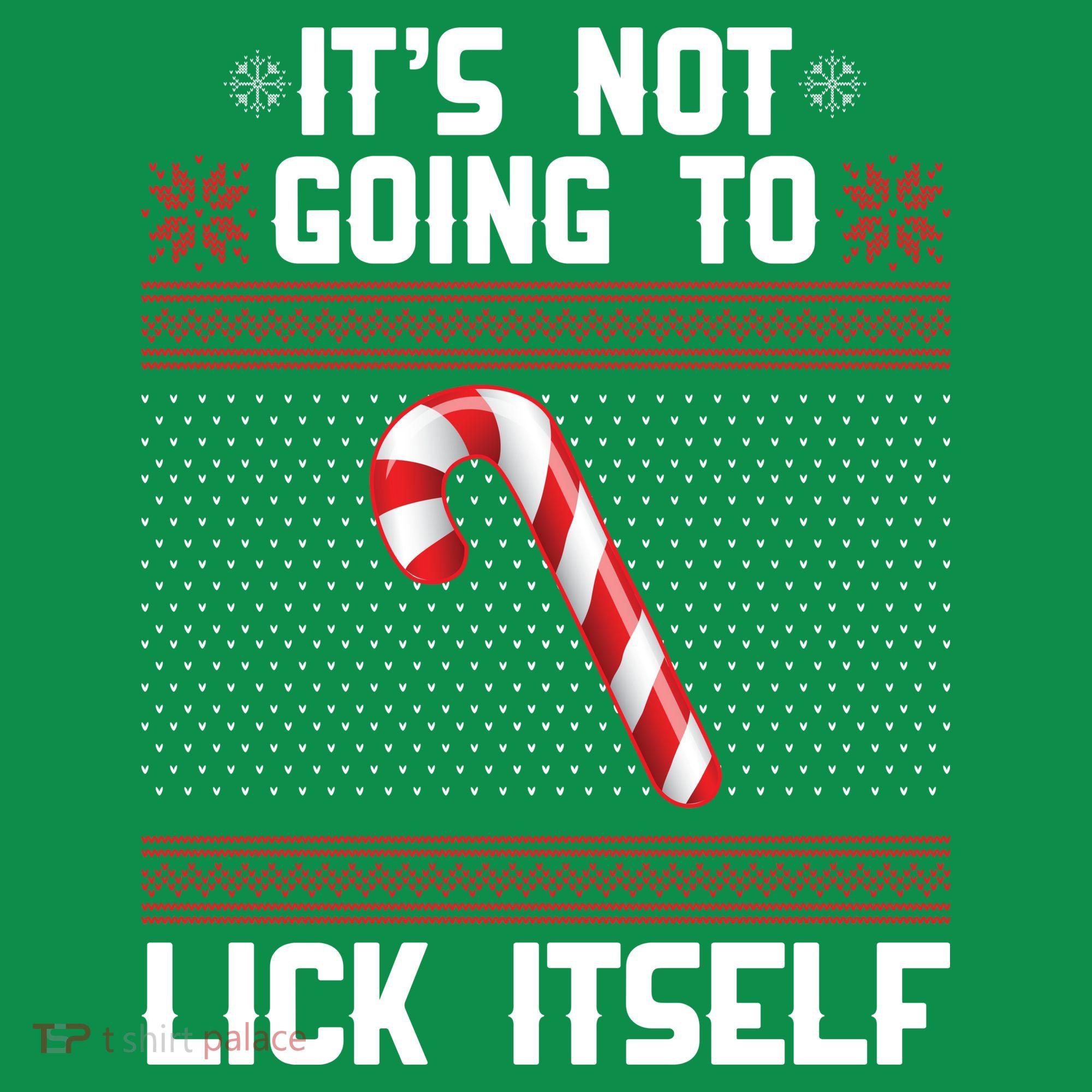 It's Not Going To Lick Itself Ugly Christmas Sweater Women's Long Sleeve Shirt