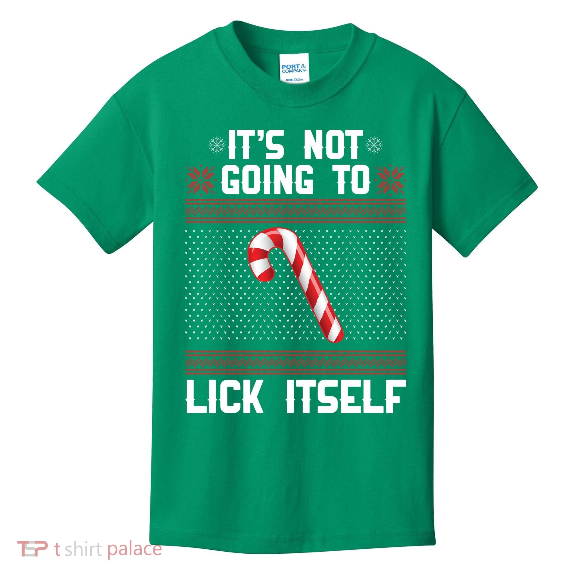 It's Not Going To Lick Itself Ugly Christmas Sweater Kids T-Shirt