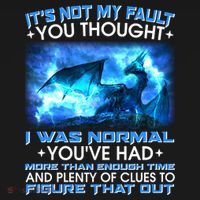 It's Not My Fault You Thought I Was Normal Lightning Dragon Women's Tank Top thumb 5