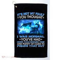 It's Not My Fault You Thought I Was Normal Lightning Dragon Golf Towel thumb 0