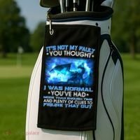 It's Not My Fault You Thought I Was Normal Lightning Dragon Golf Towel thumb 2