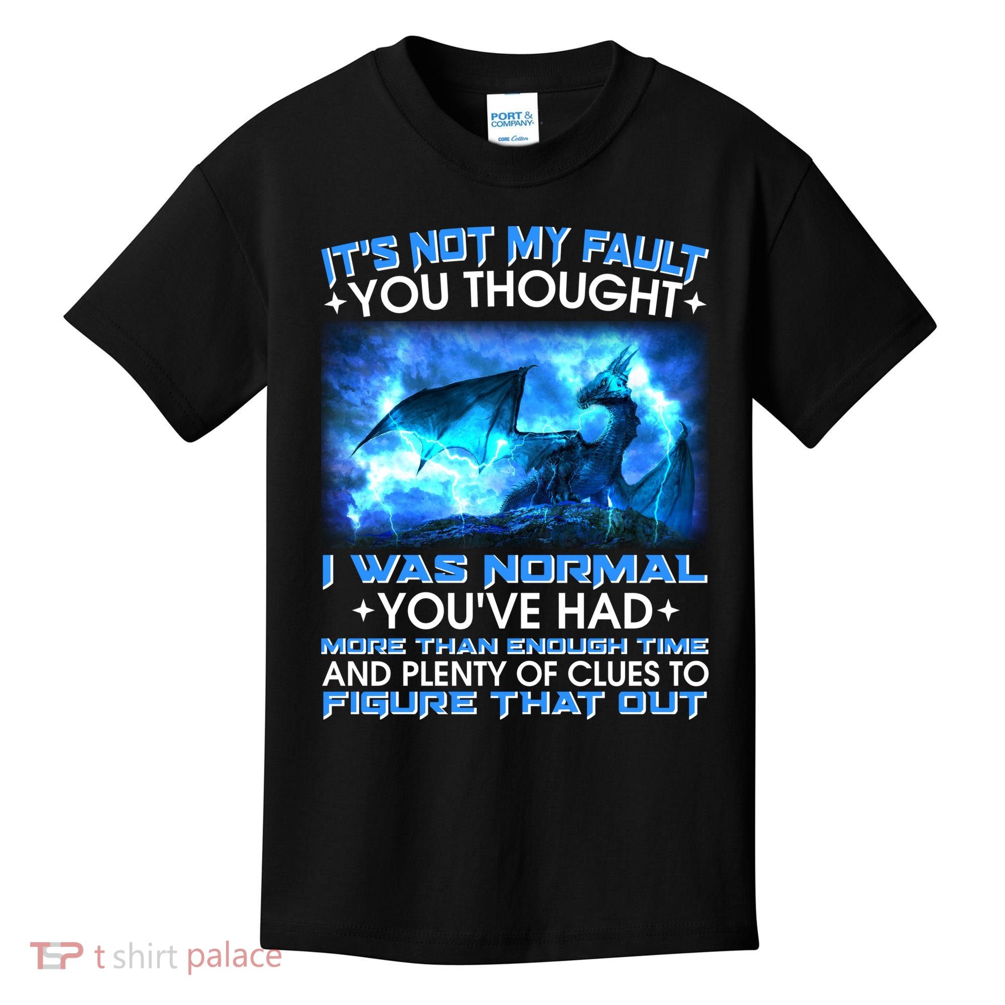 It's Not My Fault You Thought I Was Normal Lightning Dragon Kids T-Shirt