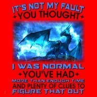 It's Not My Fault You Thought I Was Normal Lightning Dragon Santa Hat thumb 1