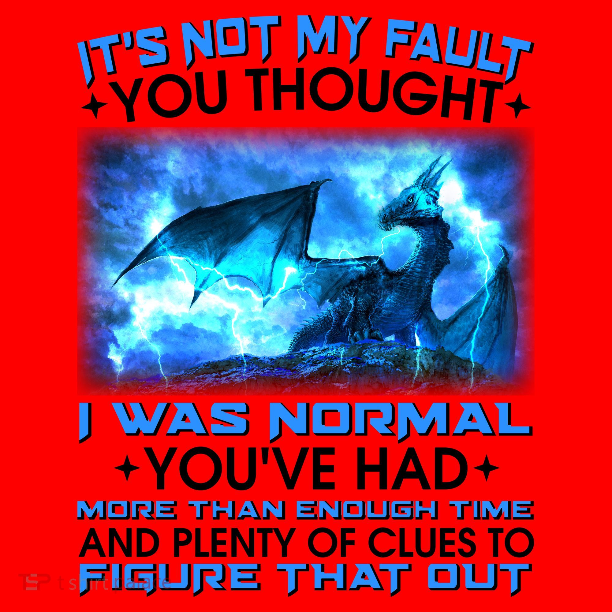 It's Not My Fault You Thought I Was Normal Lightning Dragon Santa Hat