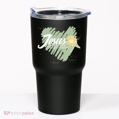 It's Not Religion It's A Relationship Heart Tumbler