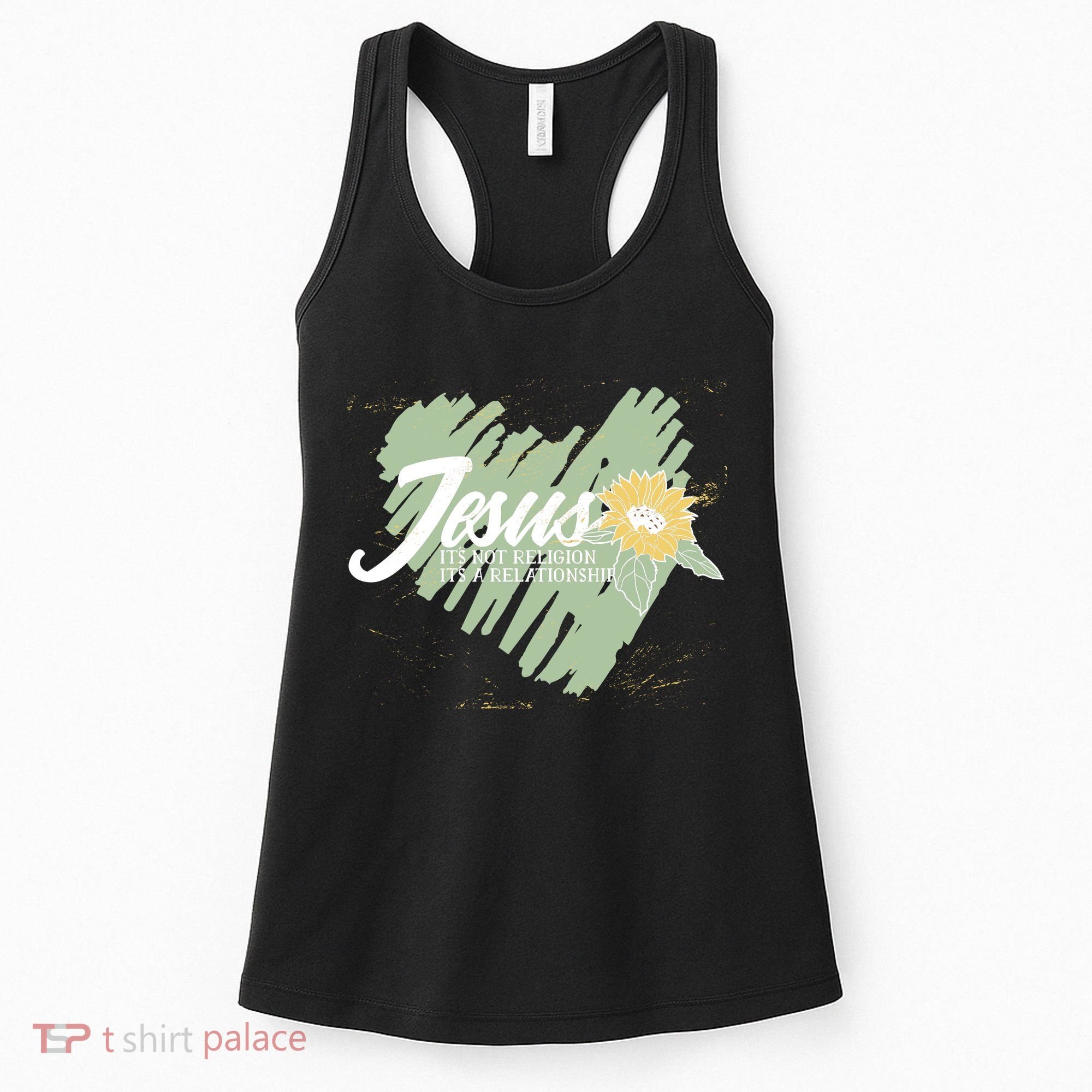 It's Not Religion It's A Relationship Heart Women's Tank Top