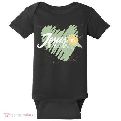 It's Not Religion It's A Relationship Heart Baby Bodysuit