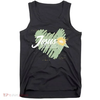 It's Not Religion It's A Relationship Heart Tank Top