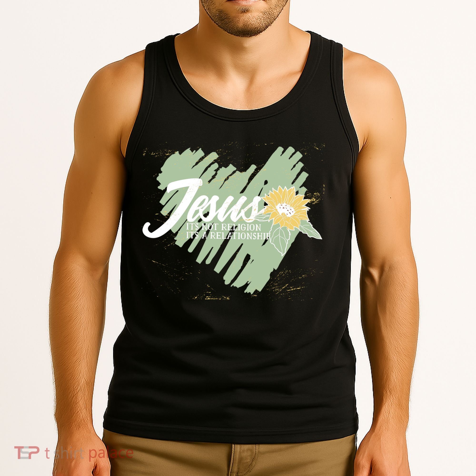It's Not Religion It's A Relationship Heart Tank Top