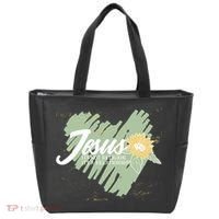 It's Not Religion It's A Relationship Heart Tote Bag thumb 0
