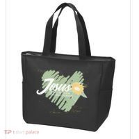 It's Not Religion It's A Relationship Heart Tote Bag thumb 3